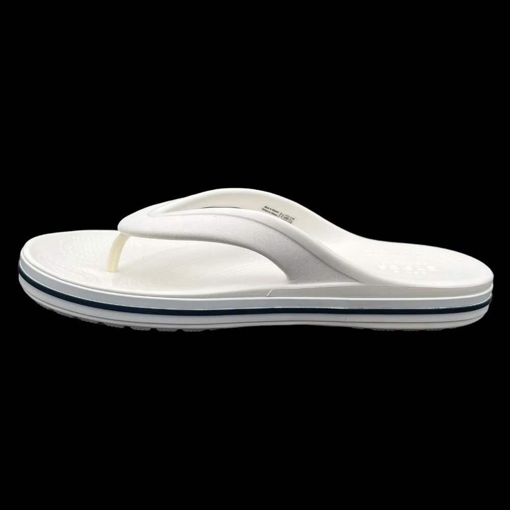 Crocs Bayaband Womens Flip Flop Sandal Size 9 White Water Friendly Lightweight - Picture 16 of 16